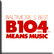 The #1 Hit Music Station - B104